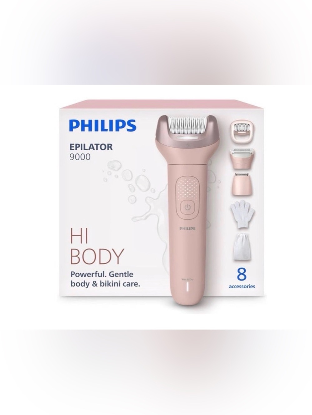 Philips Epilator Series 9000 - Cordless Wet and Dry Electric Epilator